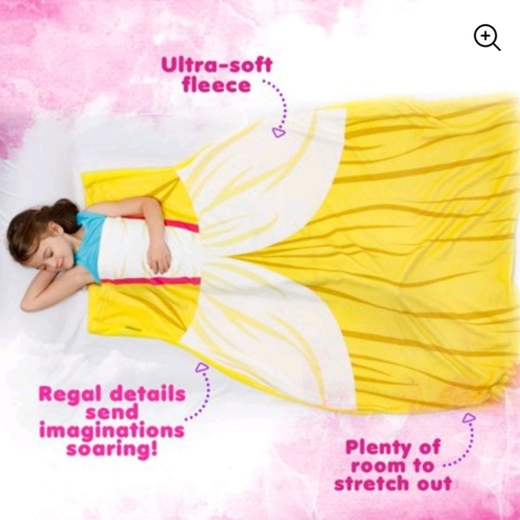 Silver Lilly Princess Dress Blanket/Sleeping Bag in Yellow - Picture 5 of 9